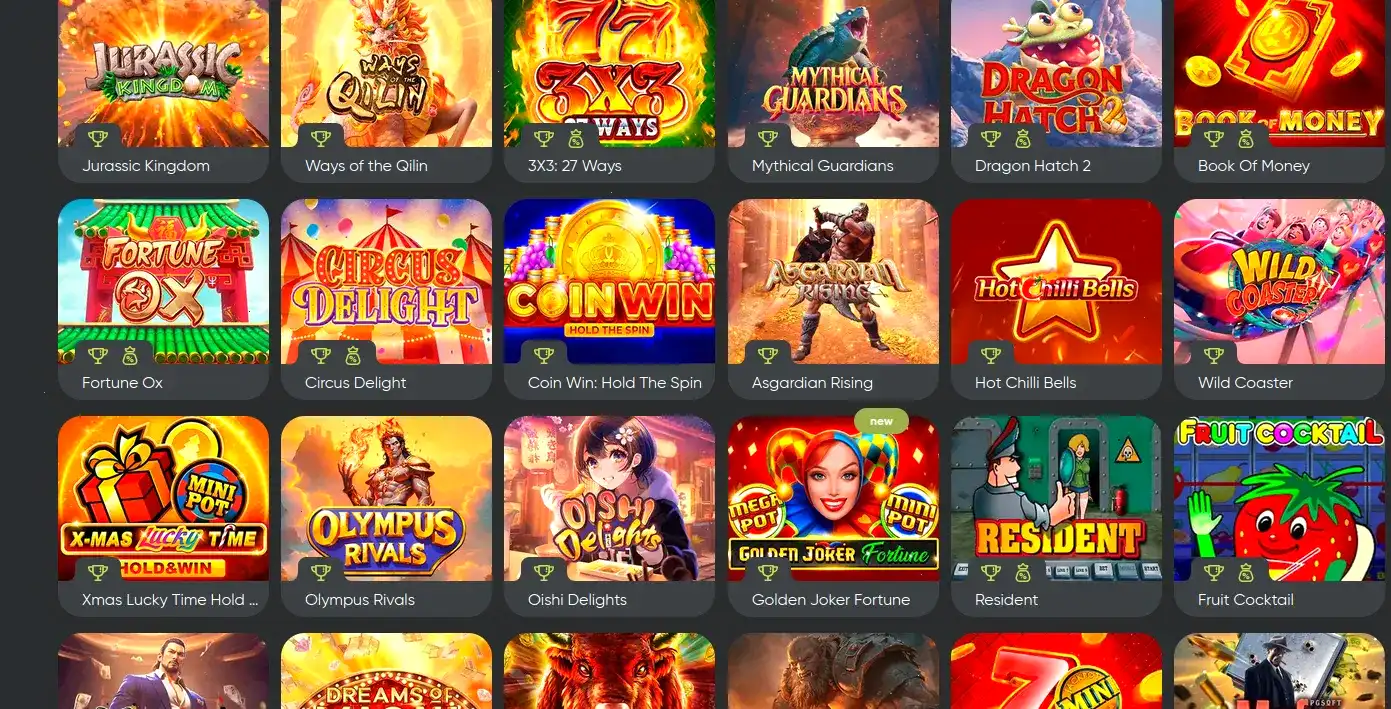 Мобильная версия казино Волна на экране смартфона